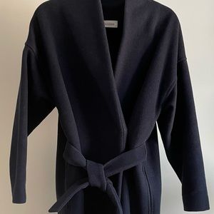 Totême Navy Wool Chelsea Coat